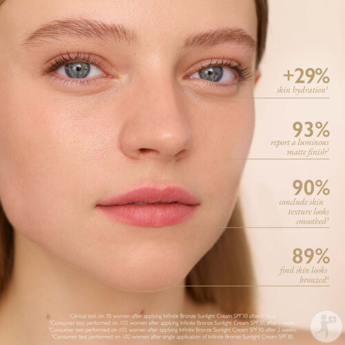 Lancaster Infinite Face Bronzer Getönte Creme SPF30 Light Tube 50ml-6