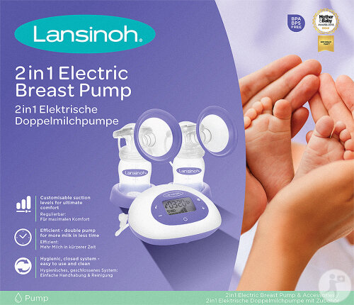 Lansinoh 2In1 Elektrische Milchpumpe 1 Stück