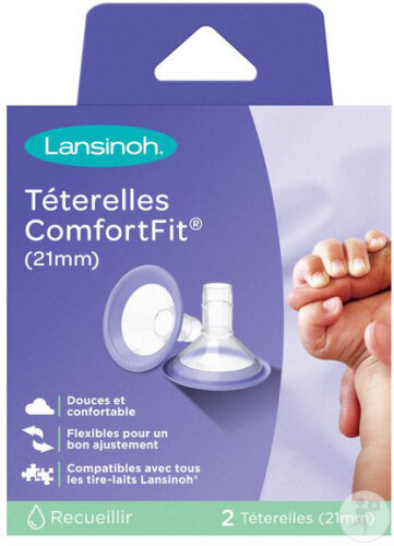 Lansinoh Comfort Fit Brusthütchen 2x28mm 2 Stück