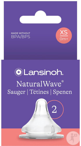 Lansinoh Natural Wave Sauger Größe XS 2 Stück