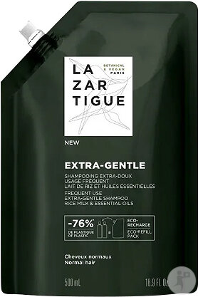 Lazartigue Extra-Gentle Refill Extra-Mildes Shampoo Häufige Anwendung 500ml