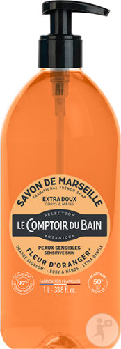 Le Comptoir Du Bain Flüssige Orangenblütenseife Flasche 1l