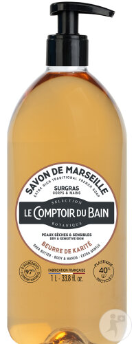 Le Comptoir Du Bain Flüssige Überfettete Karitéseife Flasche 1l