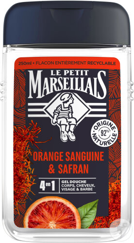 Le Petit Marseillais 4In1 Duschgel Für Männer Blutorange Und Safran 250ml