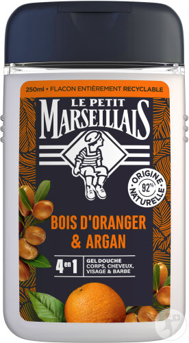 Le Petit Marseillais 4In1 Duschgel Für Männer Orangenholz Und Argan 250ml