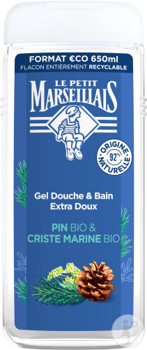 Le Petit Marseillais Extra Sanftes Dusch- Und Badegel Bio-Kiefer Und Bio-Meerfenchel 650ml