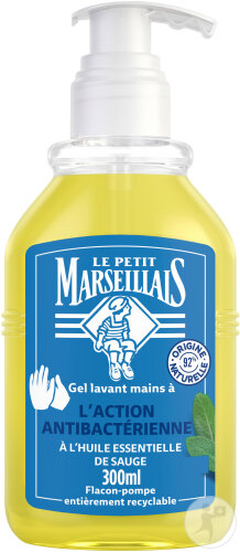 Le Petit Marseillais Flüssigseife Mit Antibakterieller Wirkung Salbei Mandarine Pumpflasche 300ml