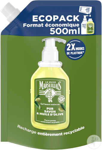 Le Petit Marseillais Handwaschgel Reine Seife Und Olivenöl Nachfüllpackung 500ml