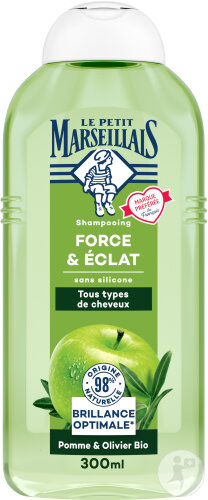 Le Petit Marseillais Mildes Shampoo Stärke Und Glanz Apfel Und Olivenblätter 300ml