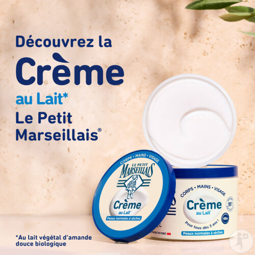 Le Petit Marseillais Milchcreme Mehrzweck Normale Bis Trockene Haut Tiegel 360ml-2