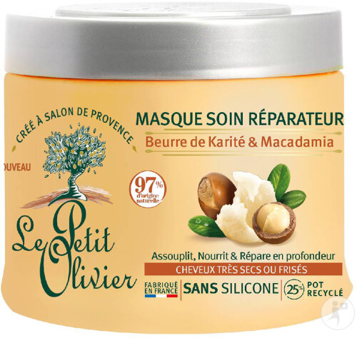 Le Petit Olivier Haarmaske Shea-Butter & Macadamia Für Lockiges Haar 330ml