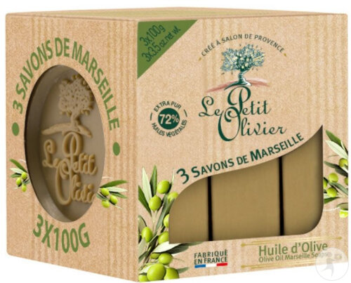 Le Petit Olivier Marseiller Seifen Olivenöl 3x100g