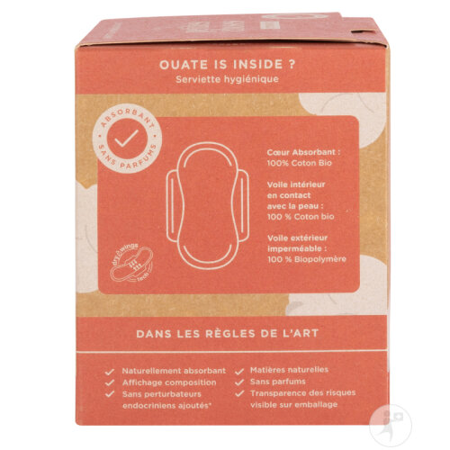 Les Petites Choses Hygienische Handtücher Nacht Bio-Baumwolle 10 Stück-3