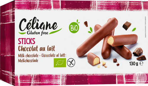 Les Recettes de Céliane Milchschokolade Riegel Bio 130g