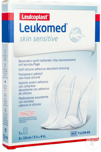 Leukomed Skin Sensitive 8cmx10cm 5 Stück