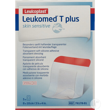Leukomed T Plus Skin Sensitive 8cmx10cm 5 Stück