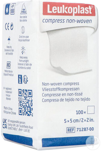 Leukoplast Kompresse Non Woven Unsteril 5cmx5cm 100 Stück
