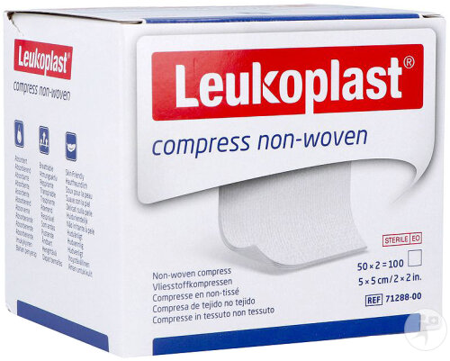 Leukoplast Kompresse Non Woven Steril 5cmx5cm 100 Stück
