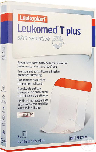 Leukoplast Leukomed Skin Sensitive 8cmx10cm Stück 5