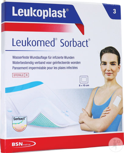 Leukoplast Leukomed Sorbact 8x10cm Stück 3
