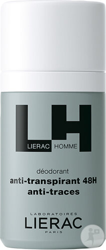 Lierac Herren Antitranspirant-Deodorant 48h Anti-Spuren Roll-On 50ml