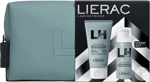 Lierac Homme Weihnachtsset Aftershave-Balsam 75ml + Rasierschaum 50ml