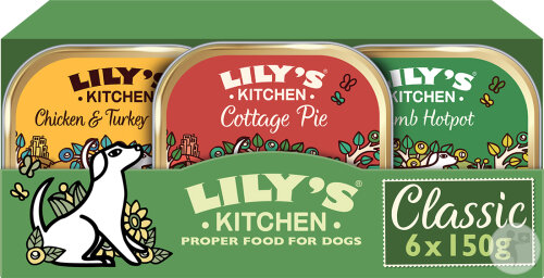Lily's Kitchen Classic Dinners Klassisches Hundefutter Pastete Gemischte Auswahl 6x150g