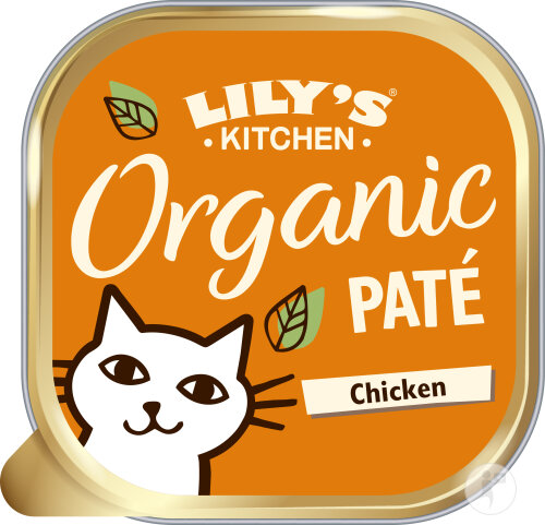 Lily's Kitchen Organic Paté Bio-Pastete Für Katzen Huhn 85g