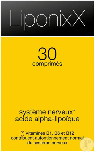 ixX Pharma LiponiXX Zenuwstelsel Alfa-Liponzuur & Actieve B-Vitamines 30 Tabletten