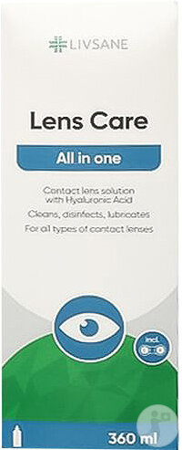 Livsane Kontaktlinsenpflege All In One+Etui 360ml
