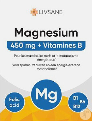 Livsane Magnesium 450mg + Vitamine B 180 Tabletten