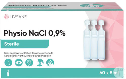 Livsane Nasal Physio NaCl 0,9% 60x5ml