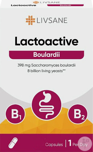 Livsane Lactoactive Boulardii 398mg 20 Kapseln