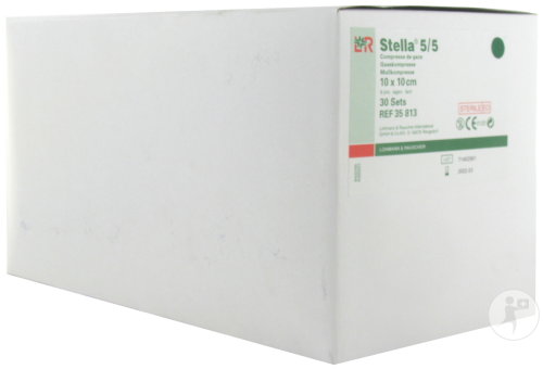 Lohmann & Rauscher Stella 5/5 Mullkompresse Steril 8 Lagen 10x10cm 30 Stück (35813)