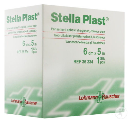 Lohmann & Rauscher Stella Plast Wundschnellverband 6cm x 5m 1 Stück (36334)