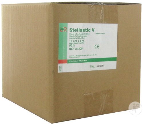Lohmann & Rauscher Stellastic V Elastische Fixierbinden Gedehnt 10cm x 4m 50 Stück (35305)
