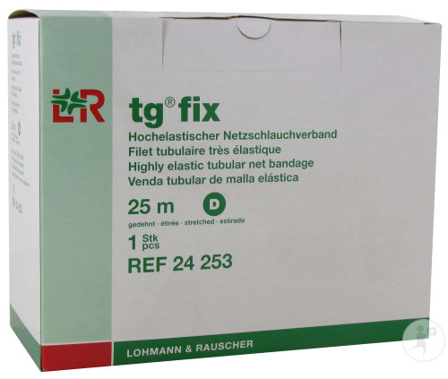 Lohmann & Rauscher Tg-Fix Netzverband Größe D Für Großen Kopf Kleinen Rumpf 25m Stück 1 (24253)