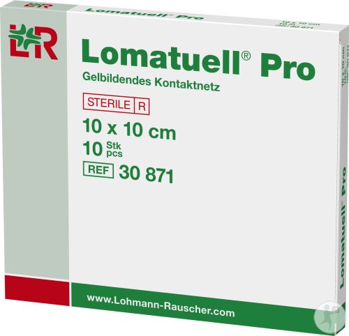 Lomatuell Pro Sterile Gel-Interface-Kompresse 10x10cm 10 Stück (30871)