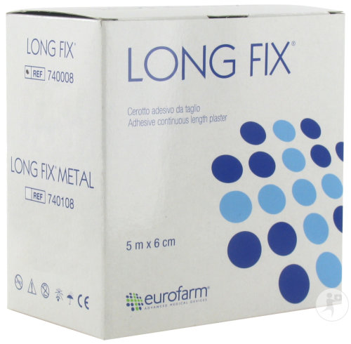 Longfix Metal Elastische Bandage 6cm x 5m 1 Stück