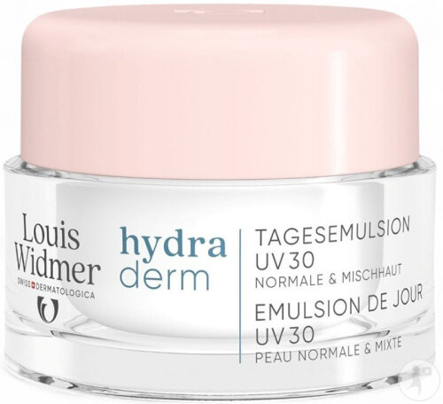 Louis Widmer Hydraderm Tagesemulsion SPF30 Parfümfrei Tiegel 50ml