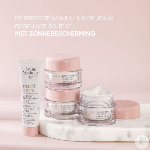 Louis Widmer Nutriderm Getönte Tagescreme SPF20 Bronze 02 Parfümfrei Tube 30ml-7