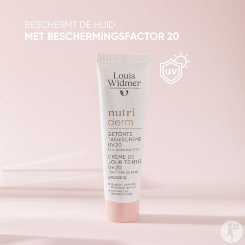 Louis Widmer Nutriderm Getönte Tagescreme SPF20 Bronze 02 Parfümfrei Tube 30ml-8