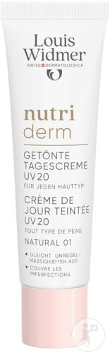 Louis Widmer Nutriderm Getönte Tagescreme SPF20 Naturel 01 Ohne Parfüm Tube 30ml