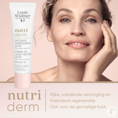 Louis Widmer Nutriderm Getönte Tagescreme SPF20 Bronze 02 Parfümfrei Tube 30ml-2
