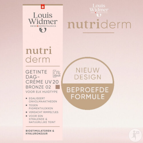 Louis Widmer Nutriderm Getönte Tagescreme SPF20 Bronze 02 Parfümfrei Tube 30ml-3