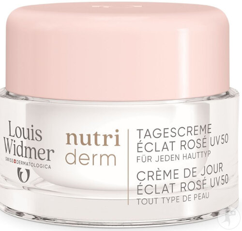 Louis Widmer Nutriderm Tagescreme Rosé-Glanz SPF50 Tiegel 50ml