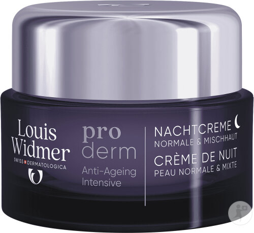 Louis Widmer Proderm Anti-Ageing Intensive Nachtcreme Ohne Parfum Tiegel 50ml