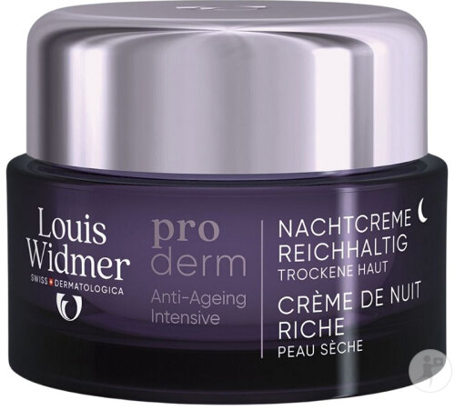 Louis Widmer Proderm Anti-Ageing Intensive Reichhaltige Nachtcreme Trockene Haut Tiegel 50ml