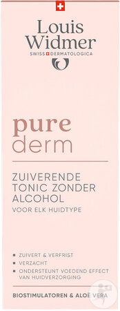 Louis Widmer Purederm Alkoholfreie Reinigungslotion Flasche 200ml