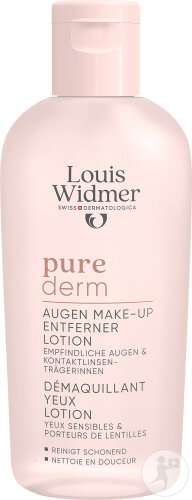 Louis Widmer Purederm Augen-Make-Up-Entferner Lotion Ohne Parfum Flasche 100ml